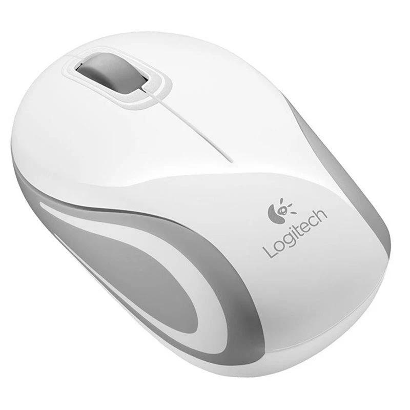 Logitech M187 Wireless Mini Mouse - White - فأرة